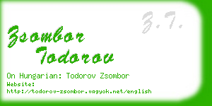 zsombor todorov business card